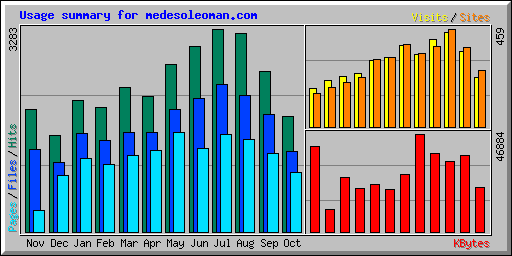 Usage summary for medesoleoman.com